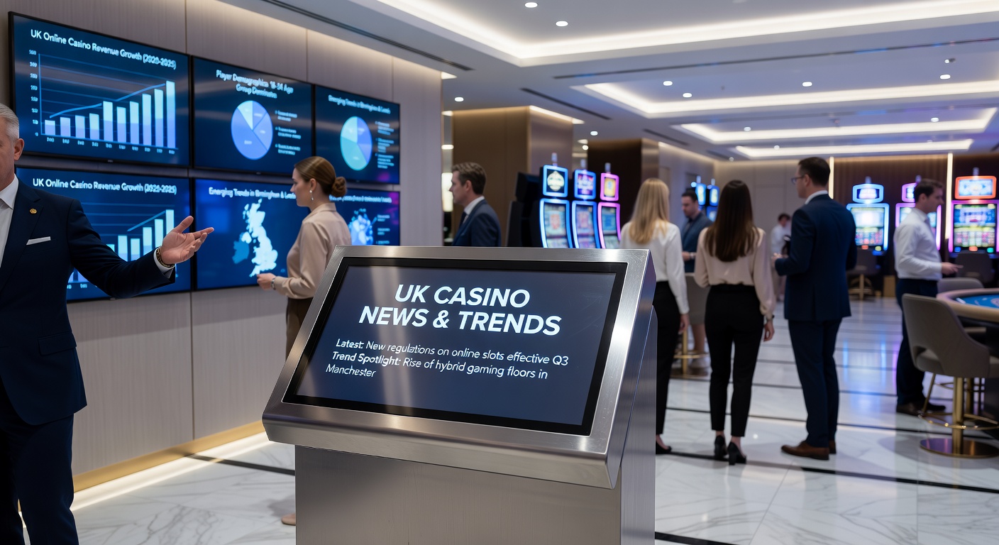 Graphic illustrating UK gambling regulation documents with fee increase charts and casino icons